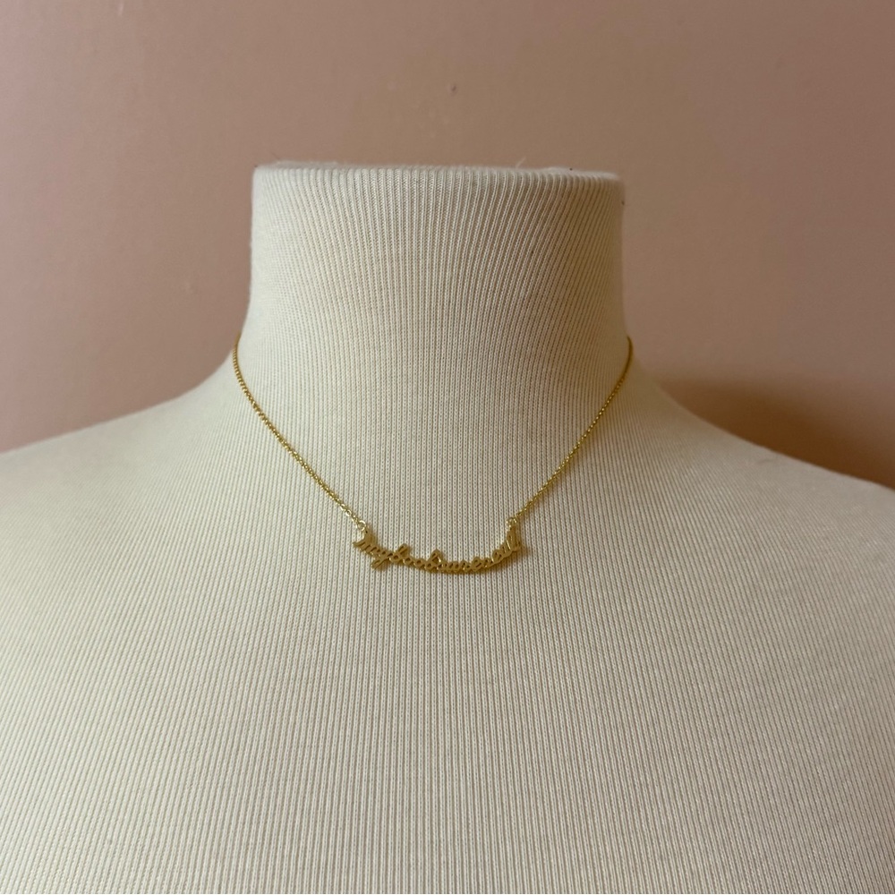 14k Gold Letter Necklace